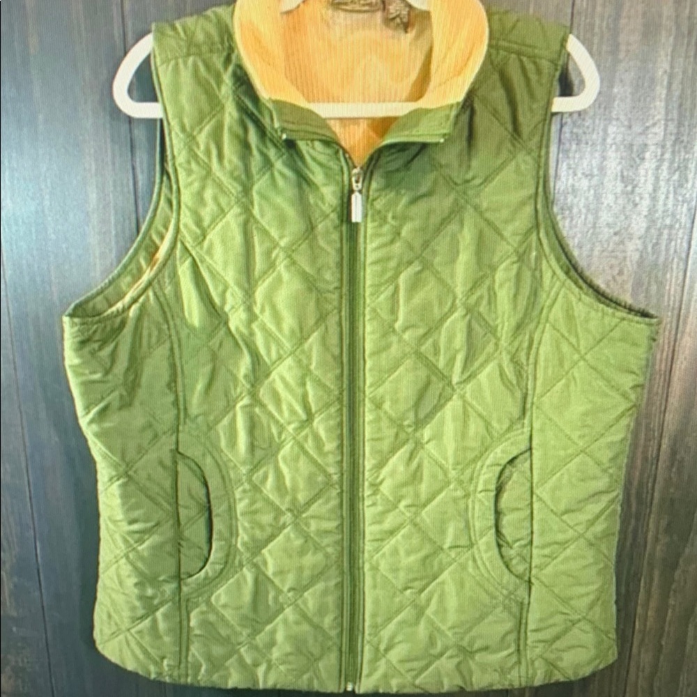 Green Quilted Vest